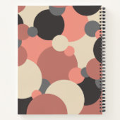 黒赤の分子 スパイラルノートブック ノートブック (裏面)