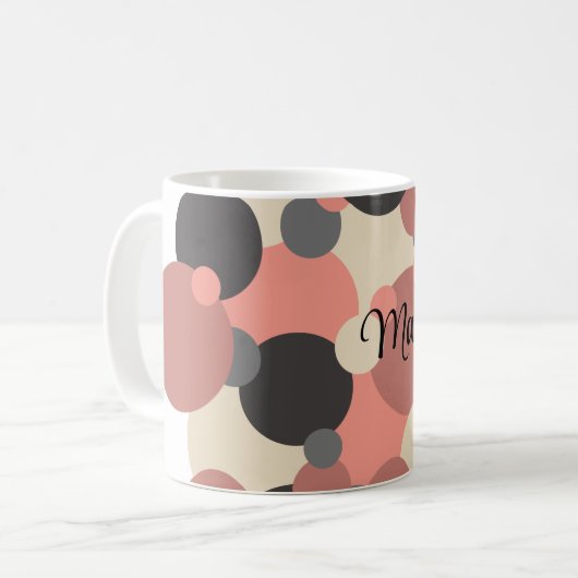 黒赤分子 コーヒーマグカップ (正面左)