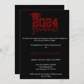 黒赤大学院2024招待状 招待状 (正面/裏面)