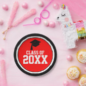 黒赤学年卒業会 ペーパープレート (パーティー)