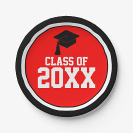 黒赤学年卒業会 ペーパープレート