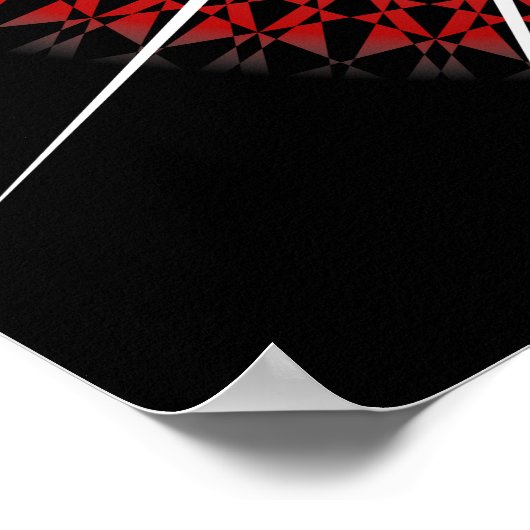 黒赤狼の部族動物 ポスター (角)