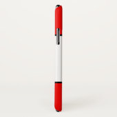 黒赤白のストライプ Case-Mate iPhoneケース (裏面/右)