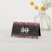 黒赤紙吹雪誕生会 プレイスカード (裏面)