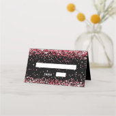 黒赤紙吹雪誕生会 プレイスカード (正面)