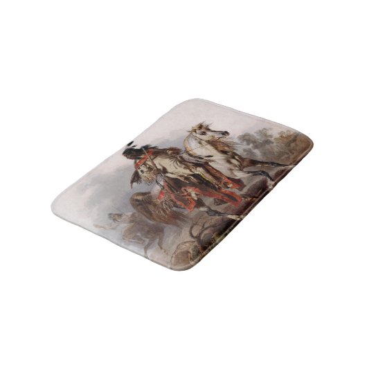 黒足のインディアン,アラビア馬を追う バスマット (アングル)