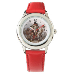 黒足のインディアン，アラビア馬を追う 腕時計