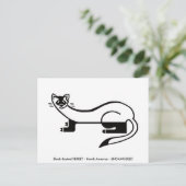 黒足のフェレット – 保全 – 自然- ポストカード (スタンド正面)