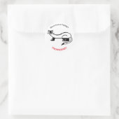 黒足動物フェレット – 絶滅危惧動物 – アメリカ ラウンドシール (バッグ)