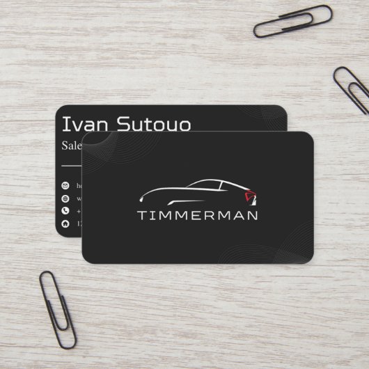 黒車エレガント販売 名刺 (正面/裏面インサイチュ)