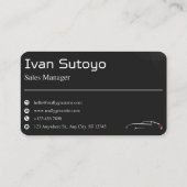 黒車エレガント販売 名刺 (裏面)