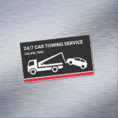 黒車曳航サービス曳航車 マグネット名刺 (インサイチュ)