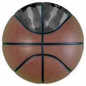 黒軍迷彩柄軍隊迷彩名前をカスタムする バスケットボール (右)