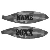 黒軍迷彩柄軍隊迷彩名前をカスタムする バスケットボール (パネル)