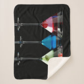 黒違う色のマルティーニ眼鏡のカクテル シェルパブランケット (正面)