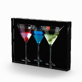 黒違う色のマルティーニ眼鏡のカクテル フォトブロック (右)