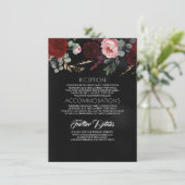 黒金ゴールドと赤フローラ結婚の情報 エンクロージャーカード (スタンド正面)