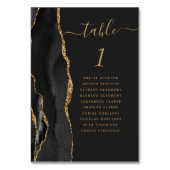 黒金ゴールドアゲー結婚ト暗黒のテーブル番号 テーブルナンバー (正面)