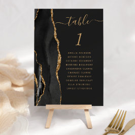 黒金ゴールドアゲー結婚ト暗黒のテーブル番号 テーブルナンバー