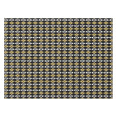 黒金ゴールドエレガントクリスマススノーフレーク テーブルクロス (正面(横))