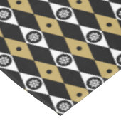 黒金ゴールドエレガントクリスマススノーフレーク テーブルクロス (アングル)