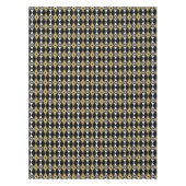 黒金ゴールドエレガントクリスマススノーフレーク テーブルクロス (正面)