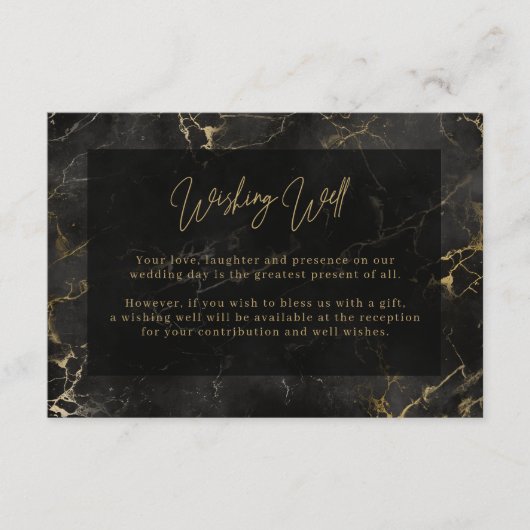 黒金ゴールドエージェントWishing Wellエンクロージャカード エンクロージャーカード (正面)