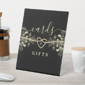 黒金ゴールドカードと結婚ギフトのサイン 台座サイン (インサイチュ)