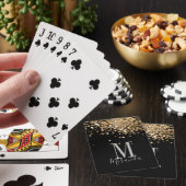 黒金ゴールドグリッター名前をカスタムする トランプ (インサイチュ)