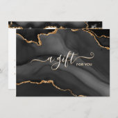 黒金ゴールドグリッター団体事業用商品券 (正面/裏面)