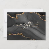 黒金ゴールドグリッター団体事業用商品券 (正面)