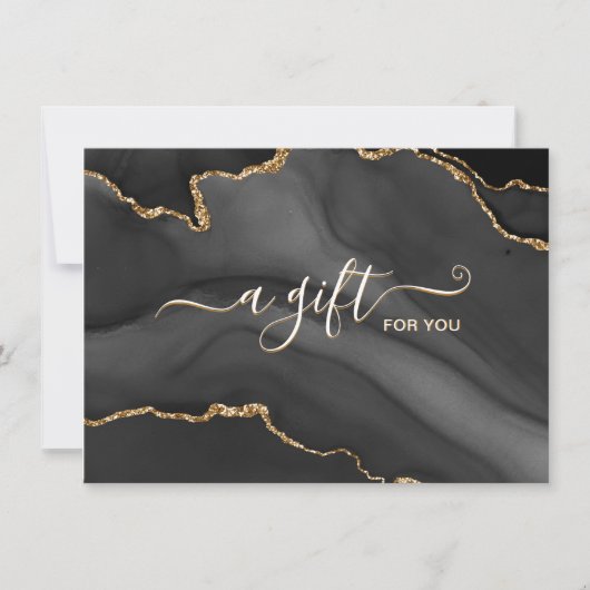 黒金ゴールドグリッター団体事業用商品券 (正面)