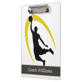 黒金ゴールドパーソナライズされた場 クリップボード (左)