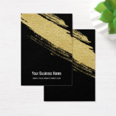 黒金ゴールドブラシイヤリングディスプレイカード (デスク)