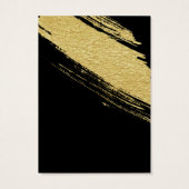 黒金ゴールドブラシイヤリングディスプレイカード (裏面)