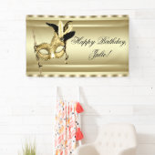 黒金ゴールドマスカレードパーティー 横断幕 (インサイチュ)