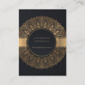 黒金ゴールドマンクラシックダ華美ラネックレスディスプレイ 名刺 (裏面)