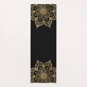 黒金ゴールドマンダラモカスタムノグラム ヨガマット (裏面)