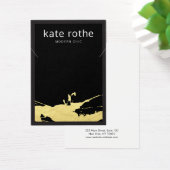 黒金ゴールドモダンスパッタネックレス表示カード (デスク)