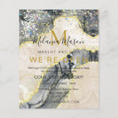 黒金ゴールドモダン水色アルコールインク チラシ (裏面)