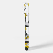 黒金ゴールドモノグラムのバレーボール Case-Mate iPhoneケース (裏面 / 左)