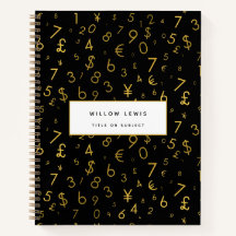 黒金ゴールドラグジュアリー番号通貨記号パターン