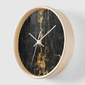 黒金ゴールドヴィンテージ大時計 壁時計 (傾斜)