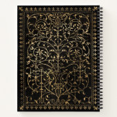 黒金ゴールドヴィンテージ華美金ゴールド ノートブック (裏面)