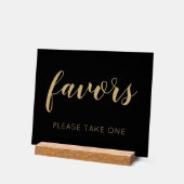 黒金ゴールド一つ結婚式の引き出物 アクリルサイン (傾斜)