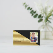 黒金ゴールド卒業写真カードの挿入 コーリングカード (スタンド正面)