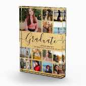 黒金ゴールド大学院大学院卒業写真ブロック フォトブロック (右)