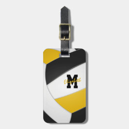 黒金ゴールド女子チームのギフト ラゲッジタグ