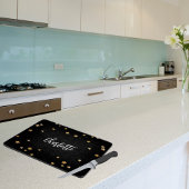 黒金ゴールド星エレガント名 カッティングボード