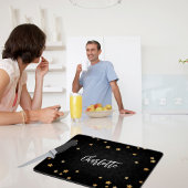 黒金ゴールド星エレガント名 カッティングボード